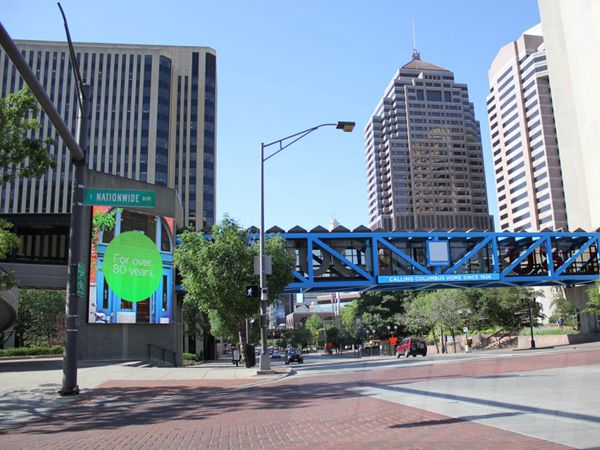 美國哥倫布全美互惠保險公司led室外全彩顯示屏