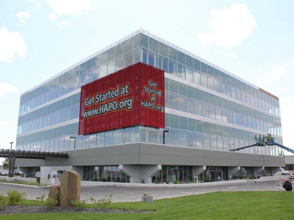 美國(guó)華盛頓HAPO社區(qū)信用合作社室外全彩led顯示屏