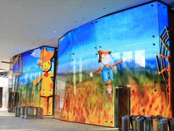 上海南京西路668恒基廣場室內(nèi)全彩led顯示屏