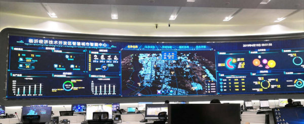 三思案例·山東臨沂P1.25室內全彩屏，顯示面積87㎡