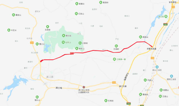 351國道浦江段道路照明