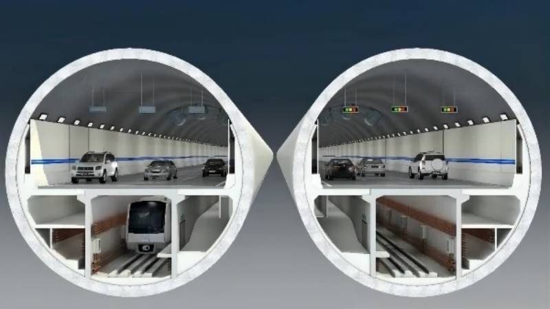 工程線路全長4760米，隧道長3890米。設計為雙管雙層公軌共建，上層為雙向六車道公路，下層為軌道交通，屆時開車最快5分鐘可穿越黃河，乘坐地鐵2.5分鐘可穿越黃河。/圖片來源網絡