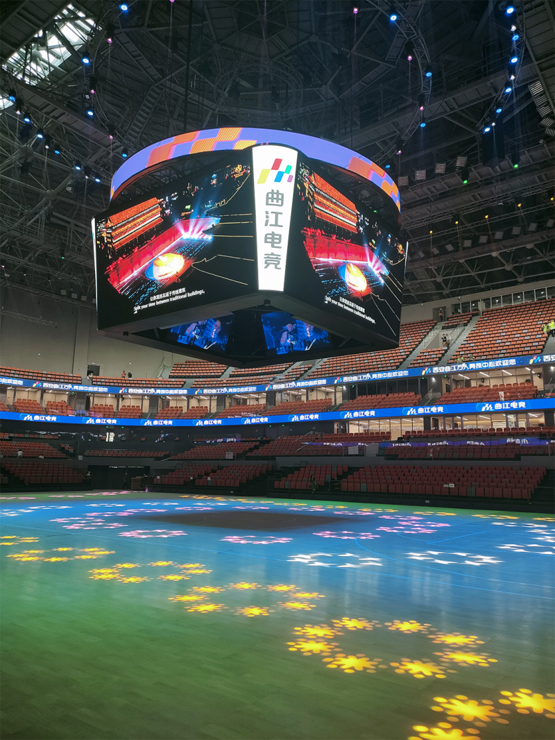 西安曲江競(jìng)技中心,三思,LED顯示,助力男排,奧運(yùn),資格賽