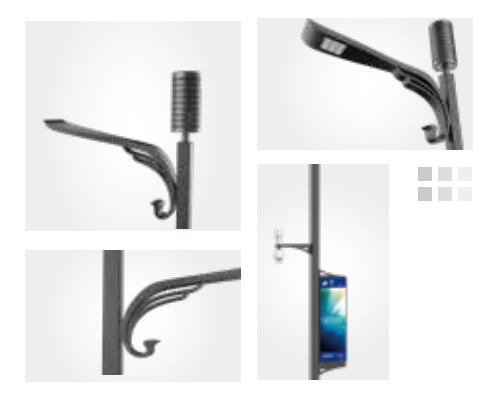 百鳥(niǎo)朝鳳,智慧路燈,智慧燈桿,智能照明,智能路燈,智能燈桿