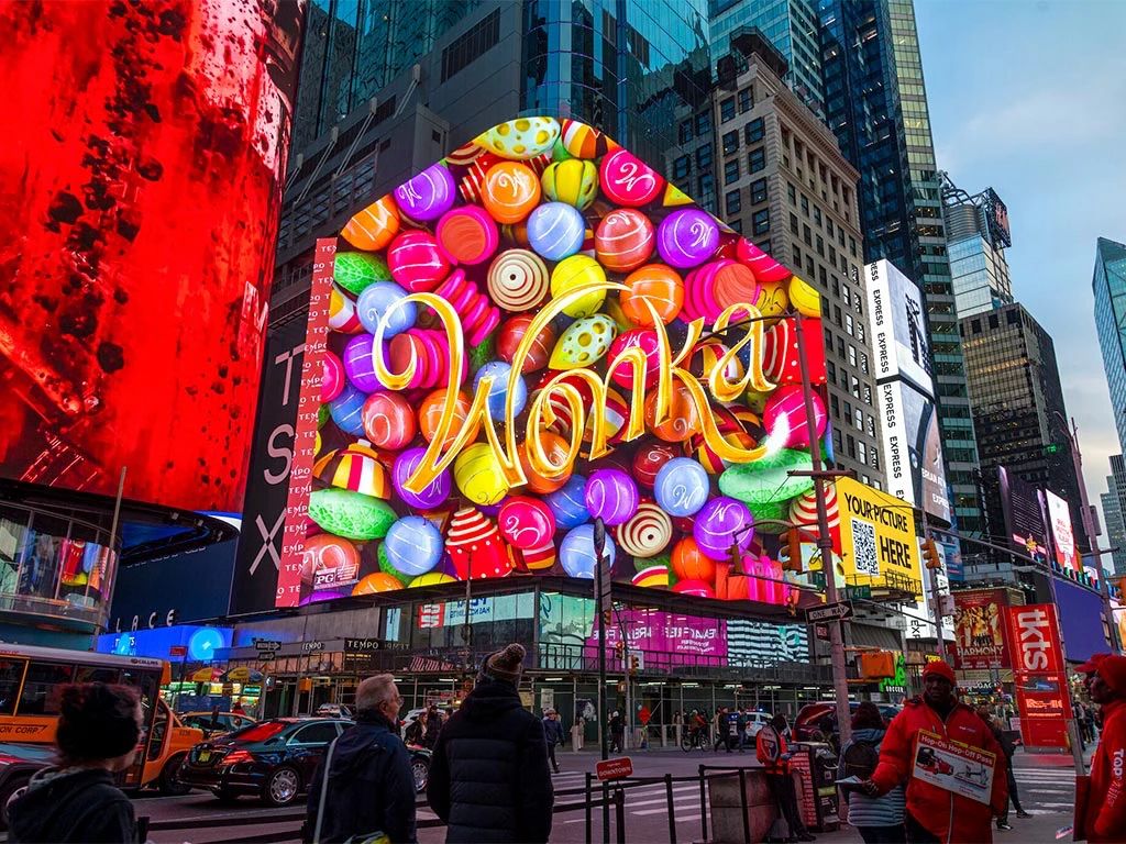 紐約TSX百老匯1800㎡巨幕,三思LED,硬核科技,打造沉浸式,娛樂新地標