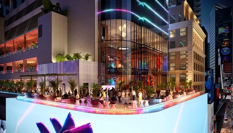 紐約TSX百老匯1800㎡巨幕,三思LED,硬核科技,打造沉浸式,娛樂新地標